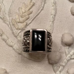 Silpada .925 sterling and black onyx ring.